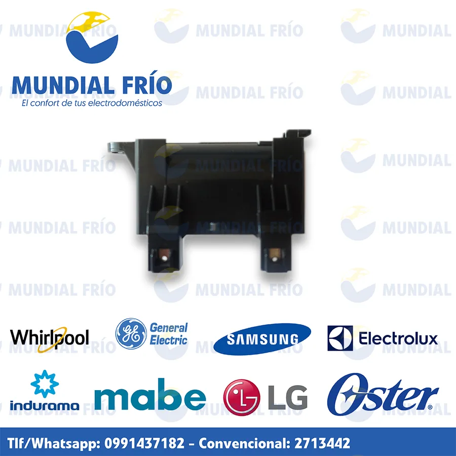Capacitor para lavadora, fotografía de catálogo de Mundial Frío