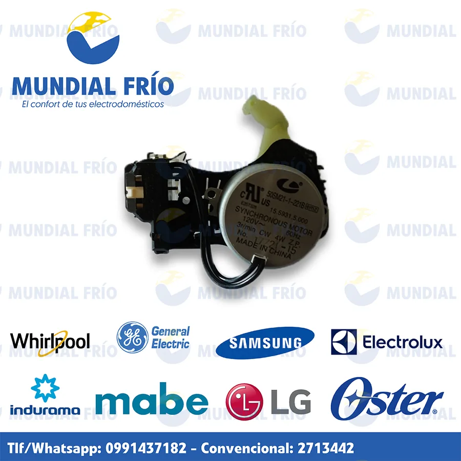 Electroembrague para lavadora, fotografía de catálogo de Mundial Frío