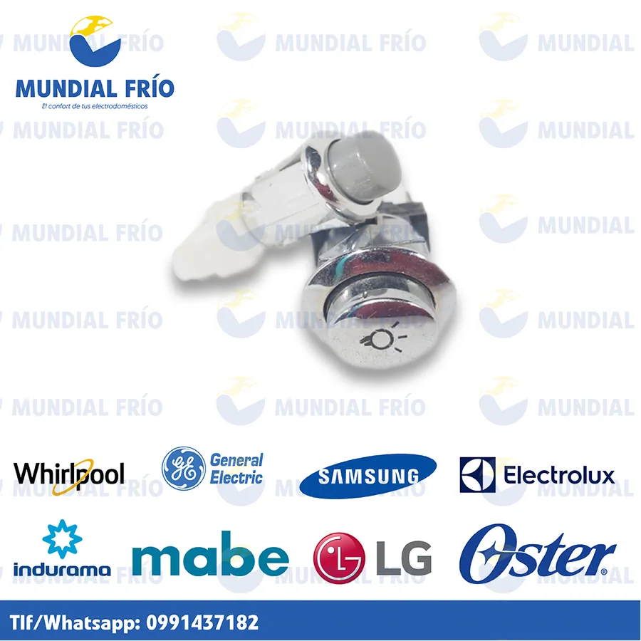 Switch e interruptor para electrodomésticos, fotografía de catálogo de Mundial Frío