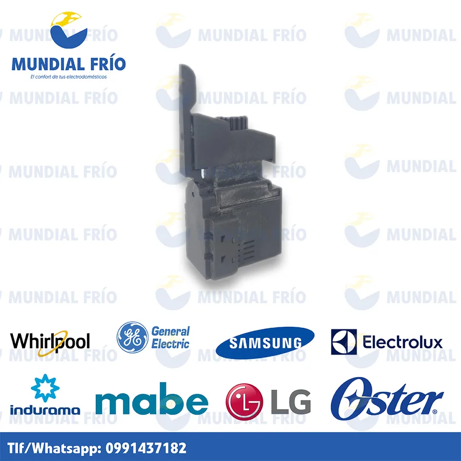 Switch e interruptor para electrodomésticos, fotografía de catálogo de Mundial Frío