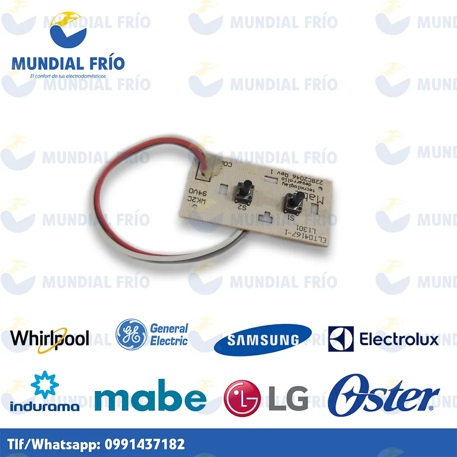 Timer programador para lavadora, fotografía de catálogo de Mundial Frío