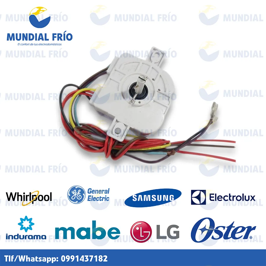 Timer programador para lavadora, fotografía de catálogo de Mundial Frío