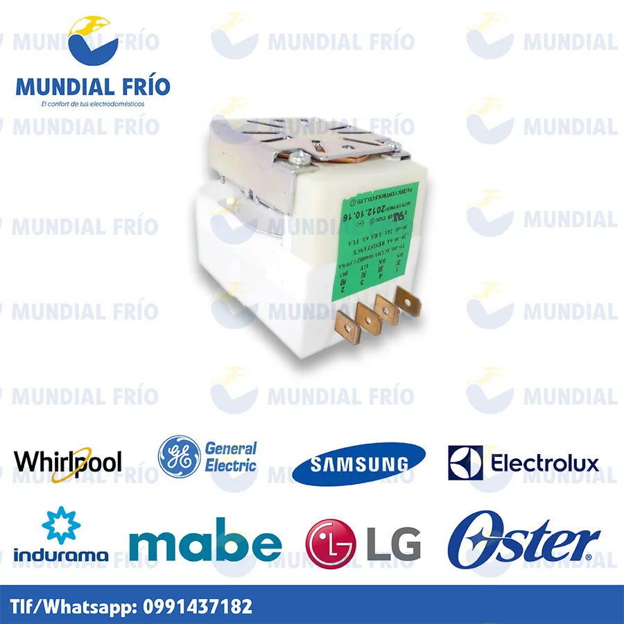 Timer programador para refrigeración, fotografía de catálogo de Mundial Frío